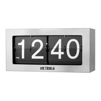 Victrola VC-425-SLV Flip Clock Large Silver