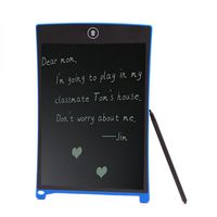 Shopping_Shop2000 LCD Writing Tablet Digital E-Writer, 8.5 Inch Portable Electronic Handwriting Note Pad Rewritten Graphic Drawing Board with Stylus for Kids, Adults at Home, School, Office (Blue)