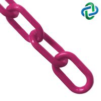 Mr. Chain Plastic Barrier Chain, Magenta, 2-Inch Link Diameter, 25-Foot Length (50018-25)