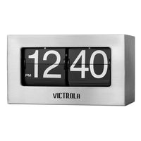 Victrola VC-450-SLV Flip Clock Small Silver