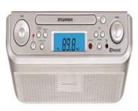 Sylvania SKCR2713 Under Counter CD Player with Radio and Bluetooth, Silver (Renewed)