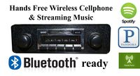 Bluetooth Enabled Stereo for 1968-1979 Volkswagen Bus, VW Bus USA-630 II High Power 300 watt AM FM Car Stereo / Radio USB, Aux, iPod inputs