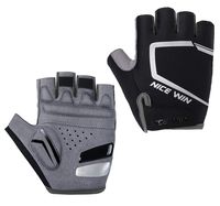 Cycling Gloves - Motorcycle/Mountain Bike - Half-Finger Workout Gloves Road Bicycle Glove for Men or Women Black XL