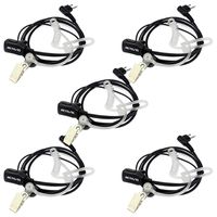 Retevis Two Way Radios Headset 2 Pin Acoustic Tube 2 Way Radio Earpiece with Mic for Motorola CP200 CLS1410 GP2000 GP300 HYT Walkie Talkies(5 Pack)