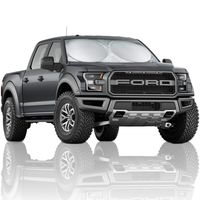 Magnelex Windshield Sun Shade for SUVs, Trucks and Vans with Bonus Steering Wheel Sun Shade. 210T Reflective Fabric Blocks Sun. Foldable Sun Shield Keeps Your Vehicle Cool. (X-Large 65.7 x 36.4 in)