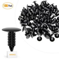 GOOACC Nylon Bumper Fastener Rivet Clips Fender& Bumper Shield Retainer for GM, Ford & Chrysler 7mm Hole Retainer Auto Body Clips - 100PCS