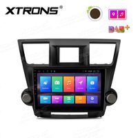 XTRONS 10.1 inch Touch Display Android 8.1 Car Stereo Radio GPS Navigator with USB SD Port Full RCA Output Bluetooth 5.0 Supports WiFi 4G TPMS OBD for Toyota Highlander