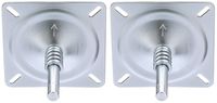 attwood SP-1002 Seat Mount with Spring Skin, Silver, 3/4" (Тwо Расk)