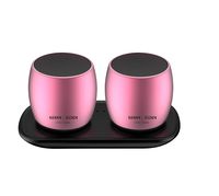 Kenan | Ogden - 3D Portable Wireless Bluetooth Speakers with HD Sound and Bass with Built-in Microphone (Rose Gold)