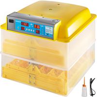 LOVSHARE 72 Eggs Incubator 288 Quail Eggs 110V Hatching Machine Digital Automatic Incubator with Egg Tray Digital Auto-Turning Incubator