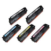 Speedy Toner HP 125A Remanufactured Toners Cartridges Replacement for HP Laserjet CP1215, CP1515, CP1518, CM1312 - Set of 5, Black/Cyan/Magenta/Yellow