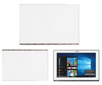 Decalrus - Protective Decal for Lenovo Yoga Book (10.1" Screen) Tablet White Carbon Fiber Skin Skins Decal for case Cover wrap CFyogabook10White