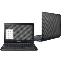 MightySkins Skin Compatible with Samsung Chromebook 3 11.6" - Carbon Fiber | Protective, Durable, and Unique Vinyl Decal wrap Cover | Easy to Apply, Remove, and Change Styles | Made in The USA