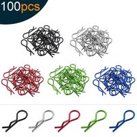 Hobbypark 100PCS RC Car Body Clips R Pins Universal for 1/8 1/10 1/12 RC Car Body Shell Truck Buggy Crawler Short Course Replacement Parts