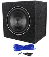 Rockford Fosgate Punch P2D4-10 10" 600w Dual 4 Ohm Car Subwoofer+Sealed Sub Box