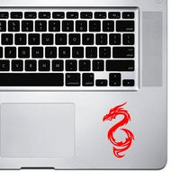 StickAny Palm Series Dragon 2 Sticker for MacBook Pro, Chromebook, and Laptops (Red)