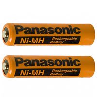 2pcs Original Panasonic HHR-75AAABU 1.2V Replacement For HHR-55AAABU 550mAh NiMH Rechargeable Battery