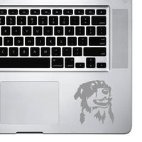 StickAny Palm Series Australian Shepherd 3 Sticker for MacBook Pro, Chromebook, and Laptops (Silver)