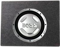 Boss Chaos 12" 1400 Watt Power Subwoofer 4 Ohm + 12" Sealed Sub Box Enclosure
