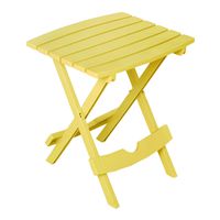 Adams Manufacturing 8510-19-3700 Quick-Fold Side Table, Yellow