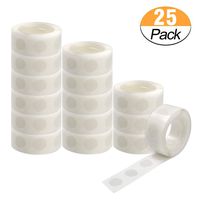 2500 PCS Glue Point Clear Balloon Glue Removable Adhesive Dots Double Sided Dots of Glue Tape for Balloons Party or Wedding Decoration,25 Rolls