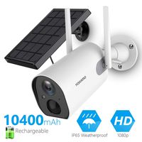 Solar Security Camera Wireless - Outdoor Rechargeable Battery WiFi Camera, YESKAMO 1080P HD Video Solar Powered IP Cameras for Home Security, Wire Free 2 Way Audio Surveillance System
