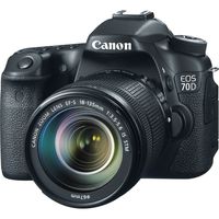 Canon EOS 70D DSLR Camera with 18-135mm f/3.5-5.6 STM Lens and Built-in Wi-Fi (Renewed)