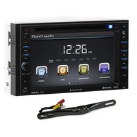 Planet Audio P9640B 6.2" Double DIN in-Dash Car DVD Monitor+License Plate Camera