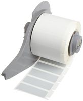 Brady M71-29-486 BradyBondz 1.5" Width x 0.5" Height Silver Color B-486 Ultra Aggressive Metalized Polyester Labels With Matte Finish For BMP71 Label Printer (500 Per Roll)