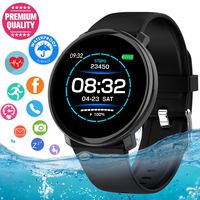 Smart Watch, Waterproof Smartwatch for Android Phones, Sport Fitness Watch with Heart Rate Sleep Monitor Activity Fitness Tracker Watch with Pedometer Calorie Compatiable for Samsung iOS Women Men
