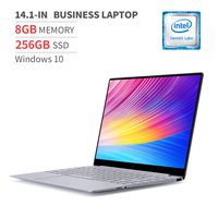BMAX 14.1 Inch Windows 10 Laptop Computer, Intel Quad Core N4100, 8GB LPDDR4 RAM, 256GB M.2 SSD, LED-Backlit Keyboard, WiFi, Bluetooth, USB-C, Thin and Light All-Metal Body, Space Grey