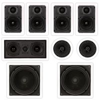Theater Solutions TST57 in Wall and in Ceiling 1700W Home Theater 7.2 Speaker System