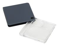 Carson Magniflip Plus Magniflip 2.5X/7X Flip-Open Magnifier with Built-in Protective Case (Set of 4)