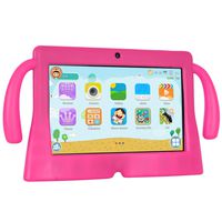 Xgody 7 Inch HD Android Kids Tablet for Kids Quad Core Android 8.1 1GB RAM 16GB ROM Touch Screen with WiFi Pre-Loaded 3D Game Dual Camera Pink