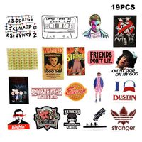 Laptops Sticker,Stranger Things Stickers for Water Bottles.19 PCS Waterproof Vinyl Decal Sticker for Phone,Computer,Hydro Flasks,Cars,Bicycles,Mac Book,ski, PS4, Xbox ONE. (Stranger Things)...