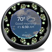 MightySkins Skin Compatible with Amazon Echo Spot - Nighttime Skulls | Protective, Durable, and Unique Vinyl Decal wrap Cover | Easy to Apply, Remove, and Change Styles | Made in The USA