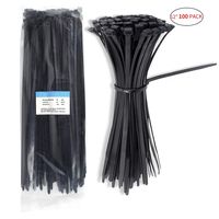 Cable Zip Ties Nylon Heavy Duty Self Locking Wire Ties 12inch 100 Pieces Black...