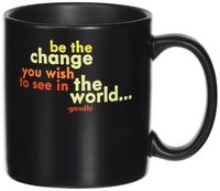Quotable Be The Change - Gandhi Mug - Quotes Kitchen Home MUG-GD56-QUOTE