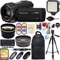 Beach Camera Panasonic HC-V770K HD Camcorder with 64GB Memory Card & Deluxe Filter Accessory Bundle