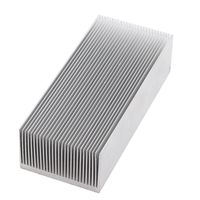 Uxcell a14111400ux0256 uxcell Aluminum Heat Radiator Heatsink Cooling Fan 150x69x37mm Silver Tone