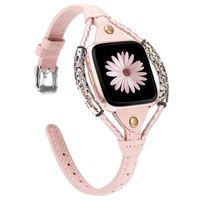 TOYOUTHS Leather Strap Compatible with Fitbit Versa/Versa 2 Bands for Women Slim Genuine Leather Wristbands Replacement Versa Lite Special Edition Dressy Handmade Accessories Pink