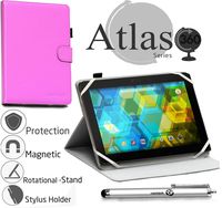 Navitech Purple Faux Leather Case Cover with Stand Compatible with The Fire HD 10 Tablet, 10.1''