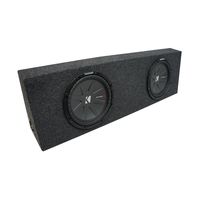 Universal Regular Standard Cab Truck Kicker CompR CWR12 Dual 12" Sub Box Enclosure - Final 2 Ohm