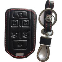 RPKEY Leather Keyless Entry Remote Control Key Fob Cover Case protector For Chevrolet Silverado 1500 2500 HD 3500 HD Suburban Tahoe GMC Sierra 1500 2500 HD Yukon M3N-32337100 13577766