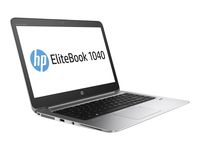 HP Elitebook 1040 G3 14" Notebook, Windows, Intel Core i7 2.6 GHz, 16 GB RAM, 256 GB SSD, Silver (Y9G29UT#ABA)
