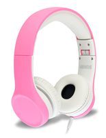 Children Kids Children's Volume Limited Headphones for Kids Foldable (Pink)
