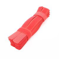 PASOW 50pcs Cable Ties Reusable Fastening Wire Organizer Cord Rope Holder 7 Inch (Red)