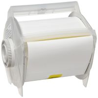 Brady 76714 GlobalMark 50' Length x 4.25" Width, B-551 Tag Stock Supply Non-Adhesive, White Tape