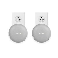 LANMU Outlet Wall Mount for Google Home Mini,Space-Saving Accessories for Google Mini Smart Speaker (2 Pack)