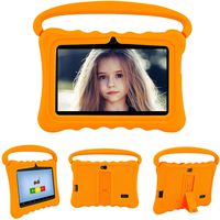 DUODUOGO 7 Inch Android Tablet PC Android 7.0, OTG, 2GB RAM, Hard Disk 32GB - IPS Screen HD 1280 800 Pixel WiFi Tablets (G2, Yellow)